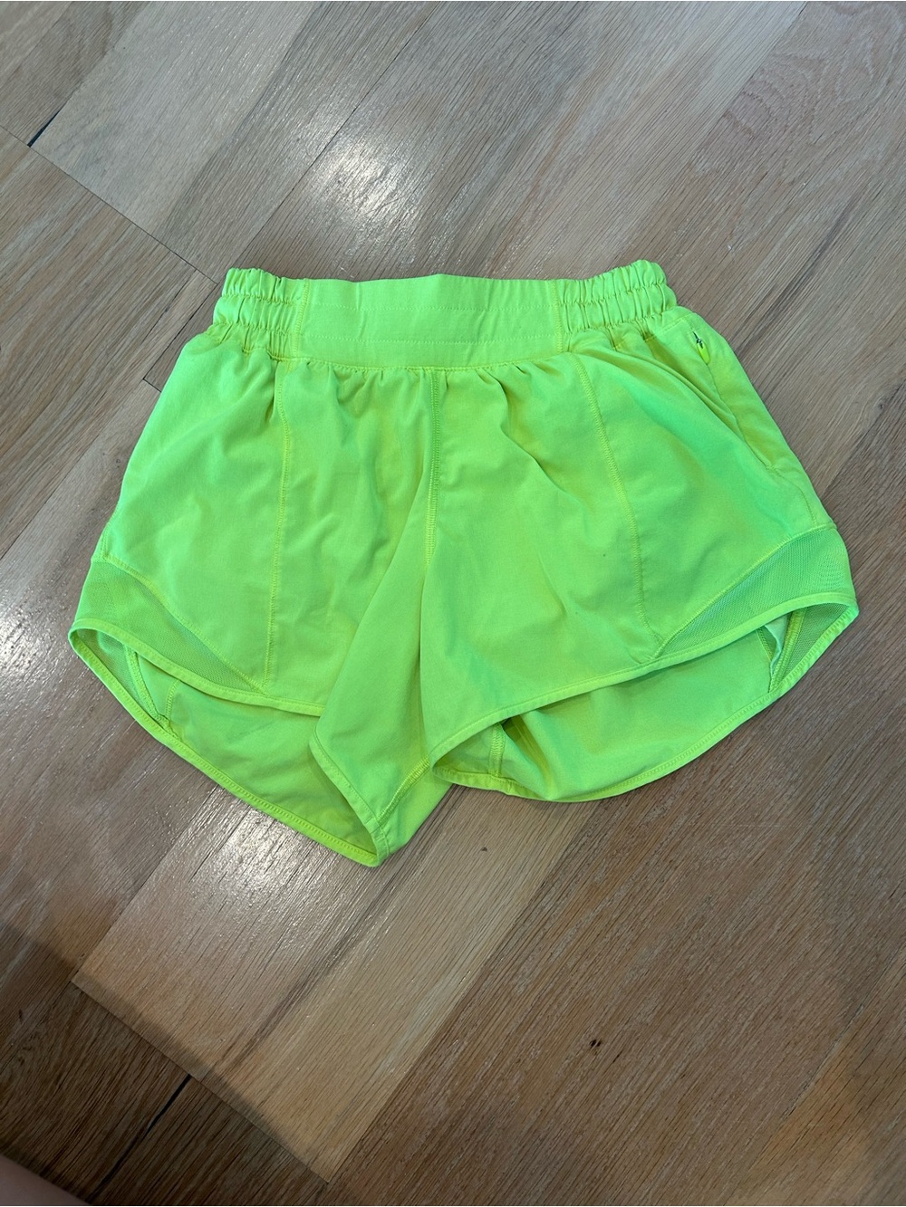 lululemon athletica Neon Yellow Women's Hotty Hot Shorts